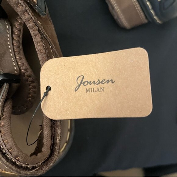 Jousen Men's Hiking Sandals Size 10 Arch Support Casual Genuine Leather - Picture 2 of 6